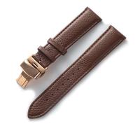LUGEMA Reloj De Piel Con Piel De Vacuno Suave Verde Sustituto De Accesorios De Reloj For Hombre Y Mujer Compatible Con Longines Compatible Con Accesorios De Correa Tissot(Dark brown rose,13)