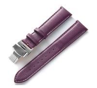 LUGEMA Reloj De Piel Con Piel De Vacuno Suave Verde Sustituto De Accesorios De Reloj For Hombre Y Mujer Compatible Con Longines Compatible Con Accesorios De Correa Tissot(Purple,16)