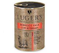 Luger's comida húmeda para perros - Cordero y buey con remolacha - Cantidad: 400 g