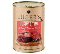 Luger's Puppy's Time - Comida húmeda para cachorros - Buey, hígado de pavo y arándanos - Cantidad: 400 g