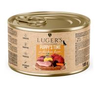 Luger's Puppy's Time - Comida húmeda para cachorros - Hígado de pollo, zanahoria y patata - Cantidad: 185 g