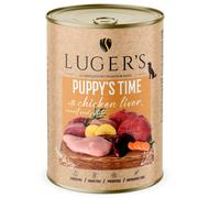 Luger's Puppy's Time - Comida húmeda para cachorros - Hígado de pollo, zanahoria y patata - Cantidad: 400 g