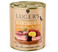 Luger's Silver's Daily Bites - Comida húmeda para perros mayores - Pollo, pavo y patata - Cantidad: 800 g