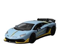 LUgez Coche Fundido a Escala 1:24 para Lamborghini Aventado SVJ63 Supercar Modelo de Coche de aleación Modelo de Coche Fundido a presión con Sonido y luz Vehículo Modelo Coleccionable (Color : B)