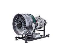 LUGEZ Turbofan - Kit de modelo de motor de avión que funciona, 3D de metal mecánico de doble bobina, turbofan, modelo de motor, juguetes de montaje, regalo artesanal para adultos, más de 1000 unidades