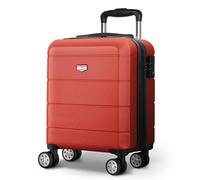 LUGG Equipaje Ligero de tamaño Cabina - Poliéster de Copo de Nieve 600D Duradero - Carrito de Empuje hacia Arriba, Ruedas Fuertes - Easyjet, Ryanair, British Airways - Armario Superior (44,5 x 35,5 x
