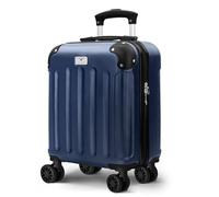 LUGG Skywander - Bolsa de Viaje Ligera para Cabina de 20 Pulgadas, Maleta aprobada, protección de Carcasa de ABS, Resistente al Agua y Sistema de Bloqueo Seguro, Cumple con Easyjet, Azul Oscuro