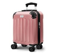 LUGG Skywander - Bolsa de Viaje Ligera para Cabina de 20 Pulgadas, Maleta aprobada, protección de Carcasa de ABS, Resistente al Agua y Sistema de Bloqueo Seguro, Cumple con Easyjet, Oro Rosa