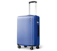 LUGG Vacay Maleta ABS con Bloqueo de sangría TSA, Mango de Carrito de Aluminio, Ruedas giratorias de 360°, Material Resistente al Agua y Duradero, Compatible con aerolíneas, Azul (Dusk), 40x20x25cm