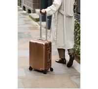 LUGGAGE ALUMINIUM - Maleta Rígida De Aluminio Con Doble Cierre TSA Y Ruedas Multidireccionales Cabina S (40x23x55cm)