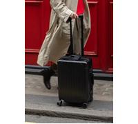 LUGGAGE ALUMINIUM - Maleta Rígida De Aluminio Con Doble Cierre TSA Y Ruedas Multidireccionales Negro