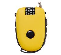 Luggage Cable Lock, Retractable Wire Lock, Portable 4 Digit Combo, Strong Security Design, Combination Padlock for Suitcase and Helmet, Travel Gear with School Gym Use