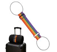 Luggage Connector - Anti-Theft Rainbow Design Attachment Suitcase Strap | Travel Accessory for Backpack, Carry-On, Duffle, Trolley, Purse, Motorcycle or Travel Security