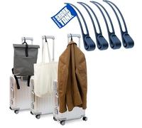 Luggage Hook Ganchos de viaje para chaqueta y bolso (4 unidades). Los útiles ganchos para maletas sostienen accesorios de viaje de hasta 10 kg, regalos geniales para viajeros y asistentes de vuelo, 4