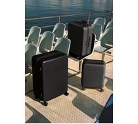 LUGGAGE STUDIO - Maleta Rígida De Policarbonato Con Candado TSA Y Ruedas Multidireccionales Negro