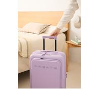 LUGGAGE STUDIO POCKET - Maleta Rígida De Policarbonato Apta Para Aerolíneas Low Cost Con Candado TSA Lavanda