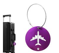 Luggage Tags - Round Name Travel Labels For Suitcase Backpack Identificatio
