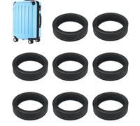 Luggage Wheel Covers, 8X Silicone Suitcase Protectors, Anti-Noise, Anti-Scratch Travel Accessories, Smooth Rolling, Wheel Protection for Airports and Outdoor Use