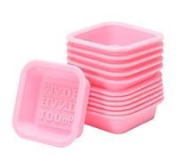 Lugii Cube Rose DIY Plaza Moldes Silicona 100% hecho a mano fría jabón molde para microondas nevera y lavavajillas