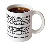 lugreat Taza de té oculta, taza de café de cerámica de 340 ml con mensaje | Novedosa taza de café de oficina, regalo para colegas, amigos, familia, amantes del café, 9,5 x 8 x 8 cm