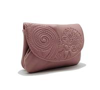 Lugupell Monedero para Mujer, Hecho a Mano en España, Piel de máxima Calidad Muy Suave al Tacto, Pequeño y en Formato Corto, Cartera para Mujer. Color Maquillaje