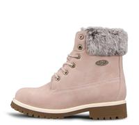 Lugz Botas Chukka clásicas Convoy de piel sintética de 15 cm para mujer, rosa suave/hueso/goma., 40 EU