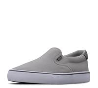 Lugz Clipper Classic Slip-on Canvas Sneaker, Zapatillas Hombre, Aleación Antracita Blanco Gris, 40 EU Ancho