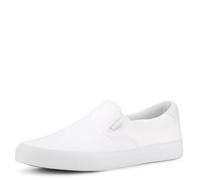 Lugz Clipper Classic Slip-on Canvas Sneaker, Zapatillas Hombre, Gris Oscuro Blanco, 45 EU
