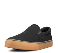 Lugz Clipper Classic Slip-on Canvas Sneaker, Zapatillas Hombre, Negro, Blanco y Negro, 41 EU