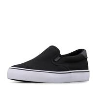 Lugz Clipper Classic Slip-on Canvas Sneaker, Zapatillas Mujer, Negro, Blanco y Negro, 40.5 EU