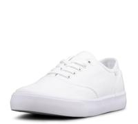Lugz Lear Classic Canvas Sneaker, Zapatillas Hombre, Blanco, 42.5 EU Ancho