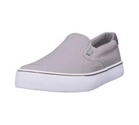 Lugz Men's Clipper Classic Slip-on Fashion Sneaker, Alloy/Charcoal/White/Grey, 9 Wide