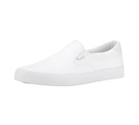 Lugz Men's Clipper Classic Slip-on Fashion Sneaker, Dark Grey/White, Numeric_10