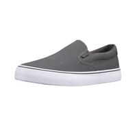 Lugz Men's Clipper Classic Slip-on Fashion Sneaker, Dark Grey/White, Numeric_9