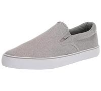 Lugz Men's Clipper Classic Slip-on Fashion Sneaker, Medium Grey/White/Gum, Numeric_12