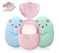 LUHOCIY 150 Piezas Jabon en Escamas, Hojas de Jabón de Papel, Jabón de Papel Portátil, Ofrecen Una Cómoda Solución de Limpieza única para Viajes Al Aire Libre, Acampadas, Excursiones