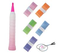 LUHOCIY 4 Pièces Grip Raquette Badminton, Grip Raquette Tennis, Grips et Surgrips de Tennis, pour Absorption de la Transpiration, pour Les Joueurs de Badminton, Les Enthousiastes (Color Degradado)