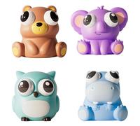 LUHOCIY 4 Piezas Novedoso e Interesante Squeeze Juguetes Antiestres Niños,Relajación Diaria Squeeze Pop Eyes Squishy Muñeco Antiestres,El Que Hace Desaparecer La Ansiedad Anti Stress Kinder Toys