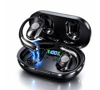 Luicla Auriculares Traductor en Tiempo Real con IA - Traductor Instantáneo de Voz para 144 Idiomas - Dispositivo traductor de oído Abierto 3 en 1 con Estuche de Carga para Viajes/Negocios/Aprendizaje.