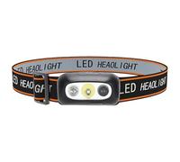 Luieonm Faros delanteros para la frente, linterna frontal LED, linterna frontal LED ajustable, linterna con 4 modos de iluminación, casco duro recargable por USB para camping, senderismo