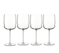 Luigi Bormioli Grandioso - Juego de 4 copas de vino Cabernet/Merlot de 22 onzas, tallo reforzado de titanio, cristal SON-hyx, copa de vino tinto de diseño sinuoso, aptas para lavavajillas, fabricadas
