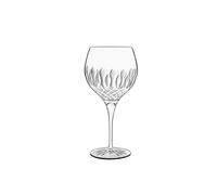 Luigi Bormioli Juego de 4 vasos de ginebra con diamantes de cristal, 4 vasos de 650 ml y caja de regalo, ultra transparentes y duraderos, aptos para lavavajillas con tallos reforzados, fabricado en Italia