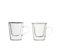 Luigi Bormioli Taza Térmico Café Espresso Duo 12 CL Duos Doble Pared Set 2