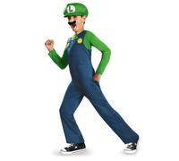 Luigi Mario Traje Hombre Adulto Niños Disfraz Super Mario con Licencia Conjunto