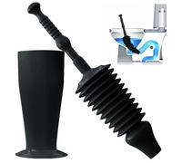 Luigi's Desatascador Grande y Potente para WC - Desbloqueador Profesional de Inodoros con Orificio de Aire - Flexible y con Empuñadura