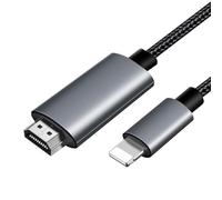 LUIRSAY Cable HDMI para teléfono, [MFi certificado] Cable HDMI 1080P @ 60Hz, HDTV para transferencia de teléfono a TV Compatible con TV (2 m)