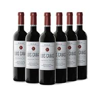 Luis Cañas - Vino Tinto con D.O. Rioja - Crianza - Variedad de Uva Tempranillo, Garnacha, Graciano, Mazuelo, Viura y Rojal - Notas Afrutadas - Incluye Caja Cartón - 6 Botellas de 75 cl