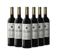 Luis Cañas - Vino Tinto con D.O. Rioja - Reserva - Variedad Tempranillo y Graciano - Notas de Fruta Negra - Reposo en Barricas de Roble Francés y Americano - Caja Cartón - 6 Botellas de 75 cl