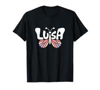 Luisa Butterfly - Arte de Palabras con Nombre Personalizado Camiseta