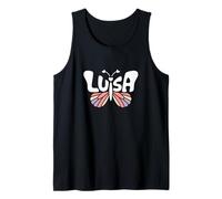 Luisa Butterfly - Arte de Palabras con Nombre Personalizado Camiseta sin Mangas